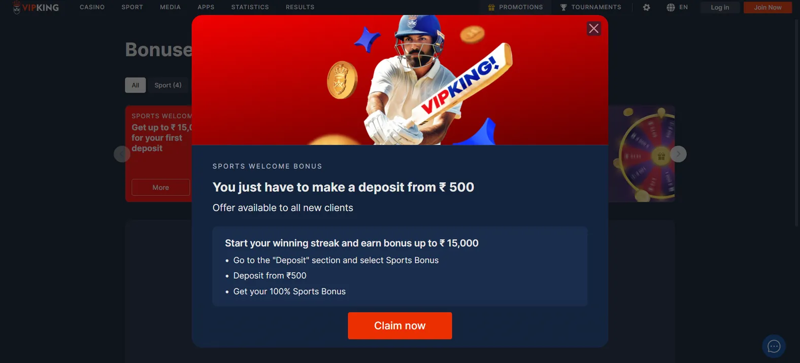 Vip King Bonuses