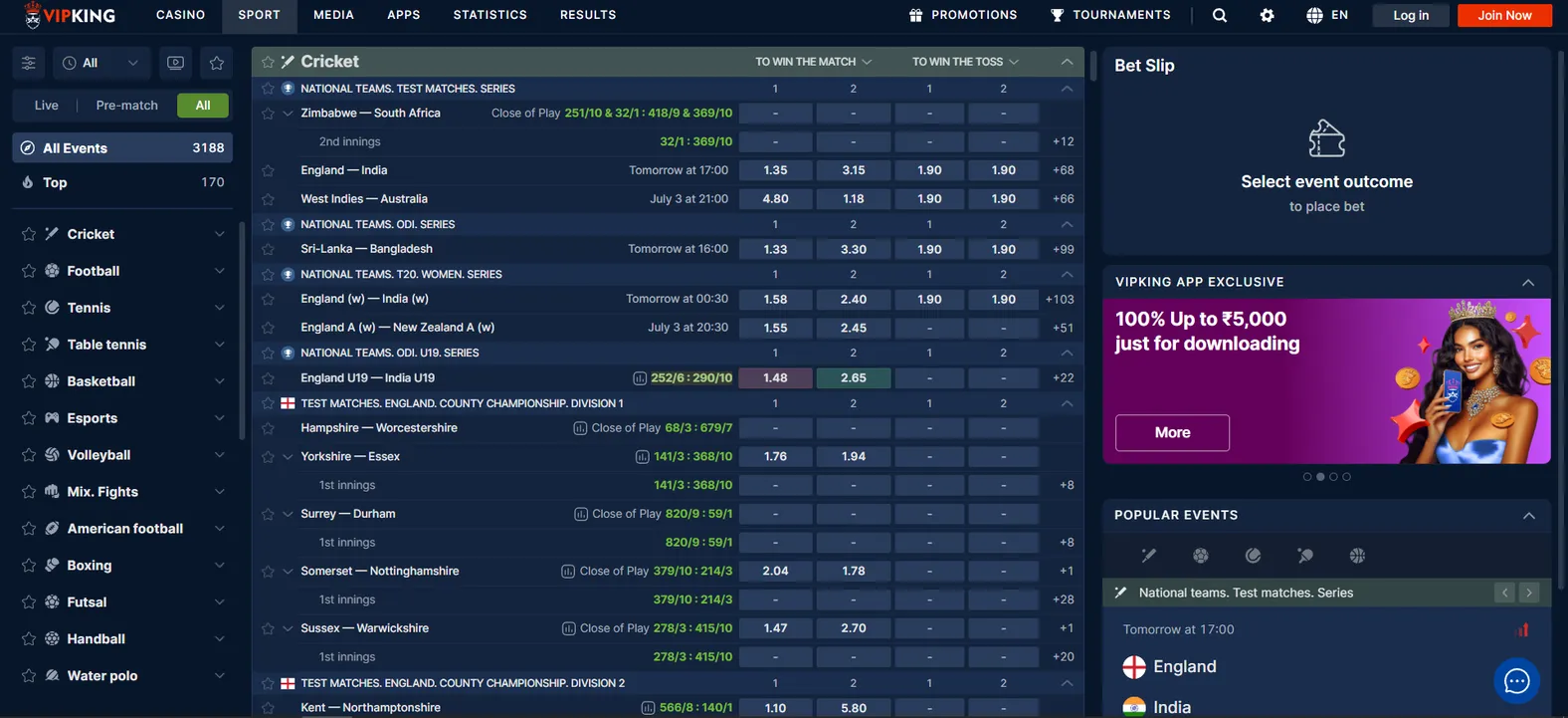 Vip King Sports Betting